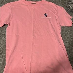 Simply Southern Coral Tee with Turtle Logo
